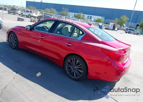 2017 Infiniti Q50 Red Sport 400 из США, поврежденный, VIN JN1FV7AP9HM850474